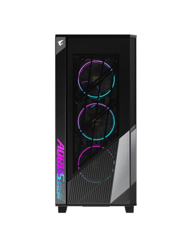 GIGABYTE AORUS C500 GLASS kompiuterio korpusas – priekinis skydelis ir ventiliatoriai