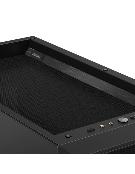 GIGABYTE AORUS C500 GLASS kompiuterio korpusas – viršutinio skydelio detalė