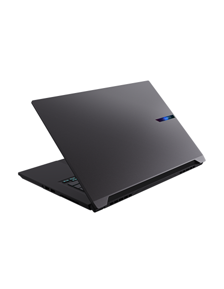 GIGABYTE AERO X16 4WH RTX 5070 nešiojamas žaidimų kompiuteris – uždarytas korpusas ir galinis dangtis